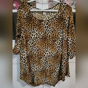 Leopard Print Women's Top